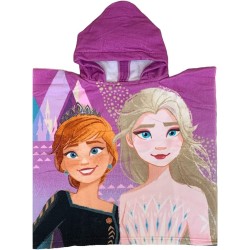 "Poncho Mare Piscina Frozen Elsa Anna Disney, Microcotone - 110x55 cm"