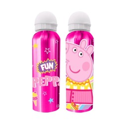 Borraccia Peppa Pig in Alluminio 500ml Ecologica con Beccuccio Igienico e Tappo Leggera e Resistente per Scuola e Sport