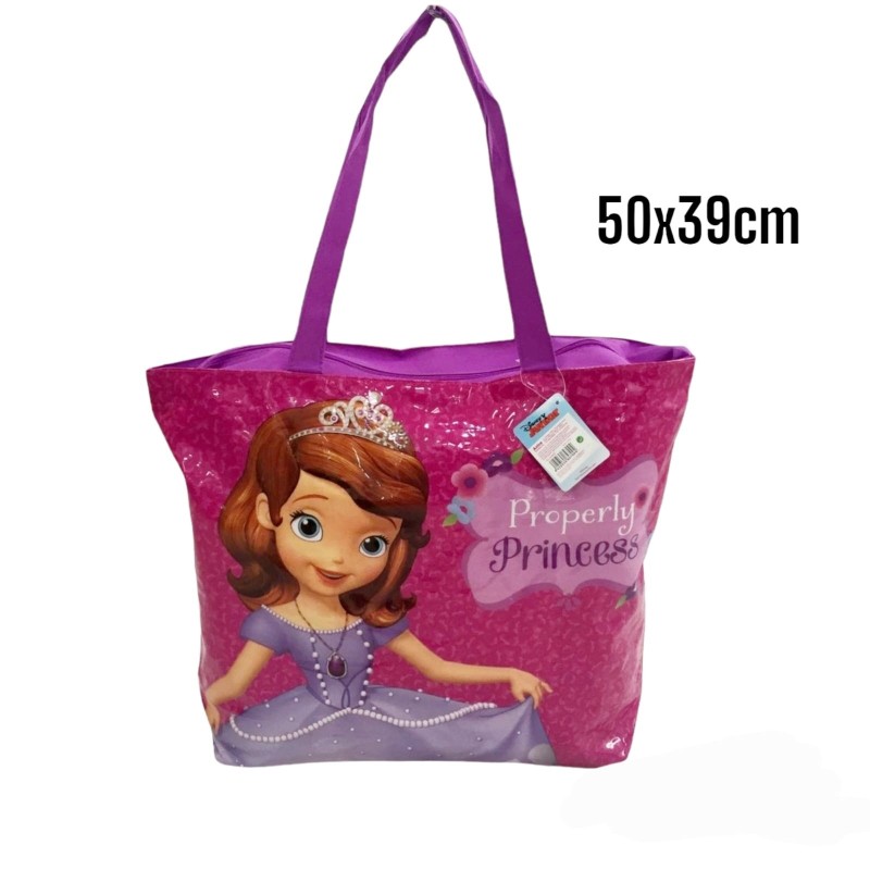 "Borsa Mare Piscina Passeggio Disney Principessa Sofia - 50x39 cm - Per Bambine"
