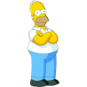 Sagoma in Polistirolo Personalizzata Omer Simpson 70 cm – Decorazione per Compleanni, Feste e Party Disney