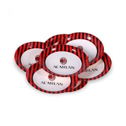 8 piatti in cartone AC.MILAN Ø18 diametro Feste & Compleanni Bambini