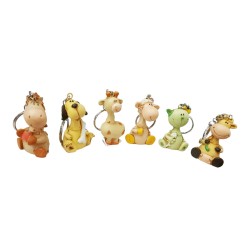 Bomboniera Portachiavi Animaletti in Resina Set da 12pz