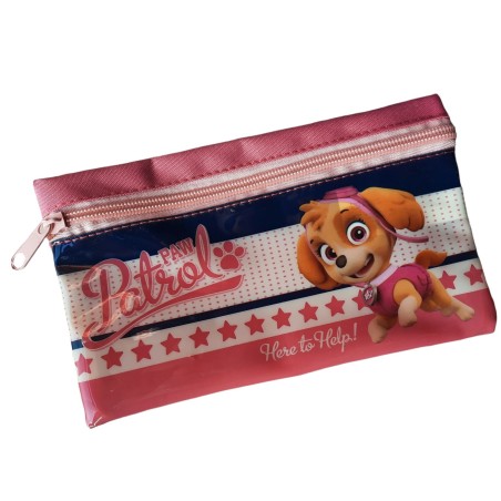 BUSTINA ASTUCCIO SCUOLA PAW PATROL SKYE PORTACOLORI CM. 22x12x10