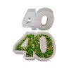 Contenitore Portaconfetti a Numero in Polistirolo – Decorazione Personalizzabile per Compleanni e Anniversari