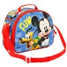 Cestino Tracolla Scuola Porta Merenda Disney Mickey 3D - Topolino Pratico e Divertente per Bambini -