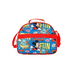 Cestino Tracolla Scuola Porta Merenda Disney Mickey 3D - Topolino Pratico e Divertente per Bambini -