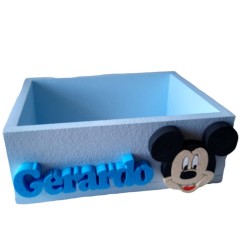 Scatola Contenitore Personalizzata 50x50 cm con Sagoma Personaggio e Nome – Porta Confetti, Merendine o Centrotavola per Festa
