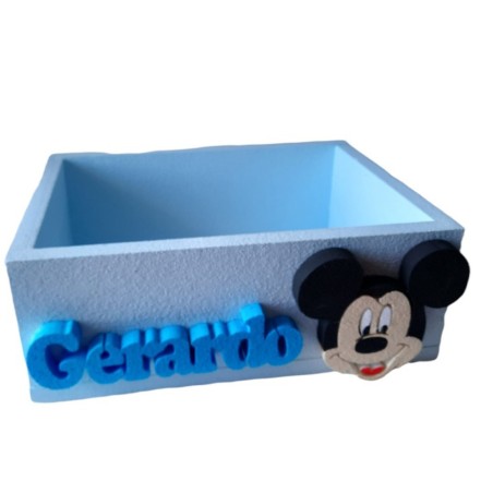 Scatola Contenitore Personalizzata 50x50 cm con Sagoma Personaggio e Nome – Porta Confetti, Merendine o Centrotavola per Festa