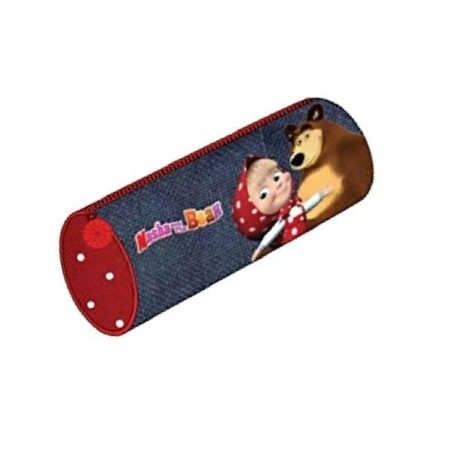 MASHA E ORSO ASTUCCIO TOMBOLINO SCUOLA DISNEY PORTACOLORI CILINDRO BAMBINA 22X8X8
