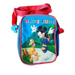 Borsa Tracollina Borsetta con Tracolla Regolabile Mickey Mouse & Pluto Topolino Disney 20X15 CM