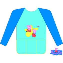 Grembiule Artigianale Peppa Pig (60x48 cm) – Per Scuola, Pittura e Disegno