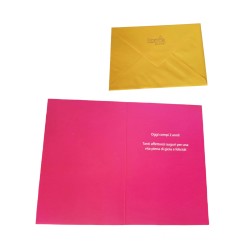 Biglietto Augurale Compleanno 2 Anni – Candeline Rosa e Cupcake – 17x11 cm