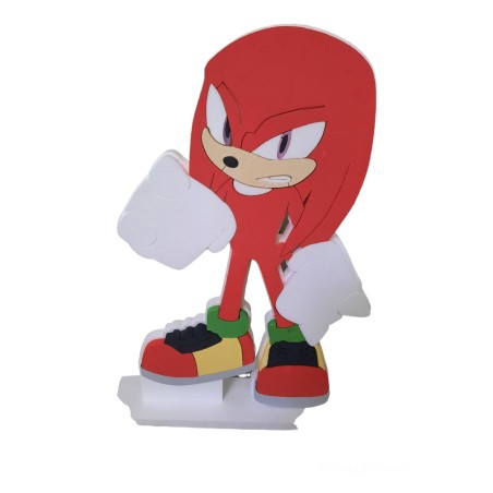Sagoma Personalizzata in Polistirolo di Sonic e Knuckles - Decorazione per Compleanno e Feste a Tema Disney - 70 cm