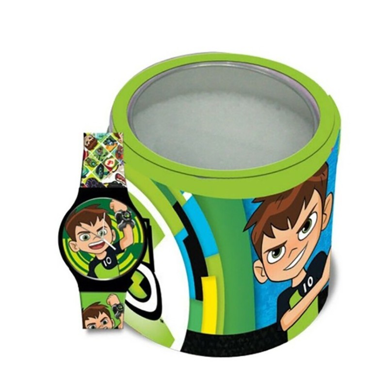 Orologio Analogico Ben 10 Network in Scatola di Latta - Idea Regalo Bambino