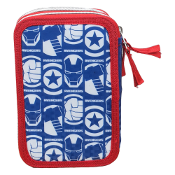Astuccio Scuola Avengers Marvel 44 pz. Multiscomparto 3 Zip - Portacolori Giotto