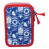 Astuccio Scuola Avengers Marvel 44 pz. Multiscomparto 3 Zip - Portacolori Giotto