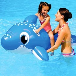 Delfino cavalcabile bambino piscina gonfiabile giocattolo mare 157cm