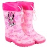 Stivaletti Pioggia Bambina Disney Minnie, Taglia 24-25, Stivali Antiscivolo Impermeabili in Gomma Rosa