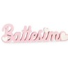 SCRITTA CENTROTAVOLA IL MIO BATTESIMO CON STELLE IN POLISTIROLO cm 50