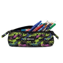 Astuccio Portapenne a Bustina Piatto – Fantasia Mimetica – 22x6 cm