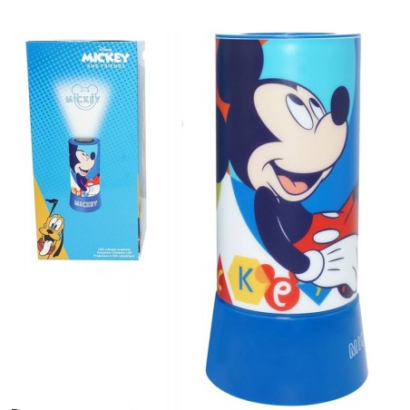 Lampada LED Mckey Mouse Disney 20cm | Proiettore Luce Notturna Senza Fili Bambini | Idea Regalo Camera