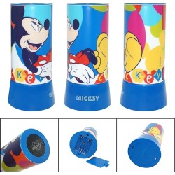Lampada LED Mckey Mouse Disney 20cm | Proiettore Luce Notturna Senza Fili Bambini | Idea Regalo Camera