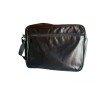 Tracolla regolabile Scuola viaggio Porta Pc Tablet in Eco-Pelle Nera con Faccine