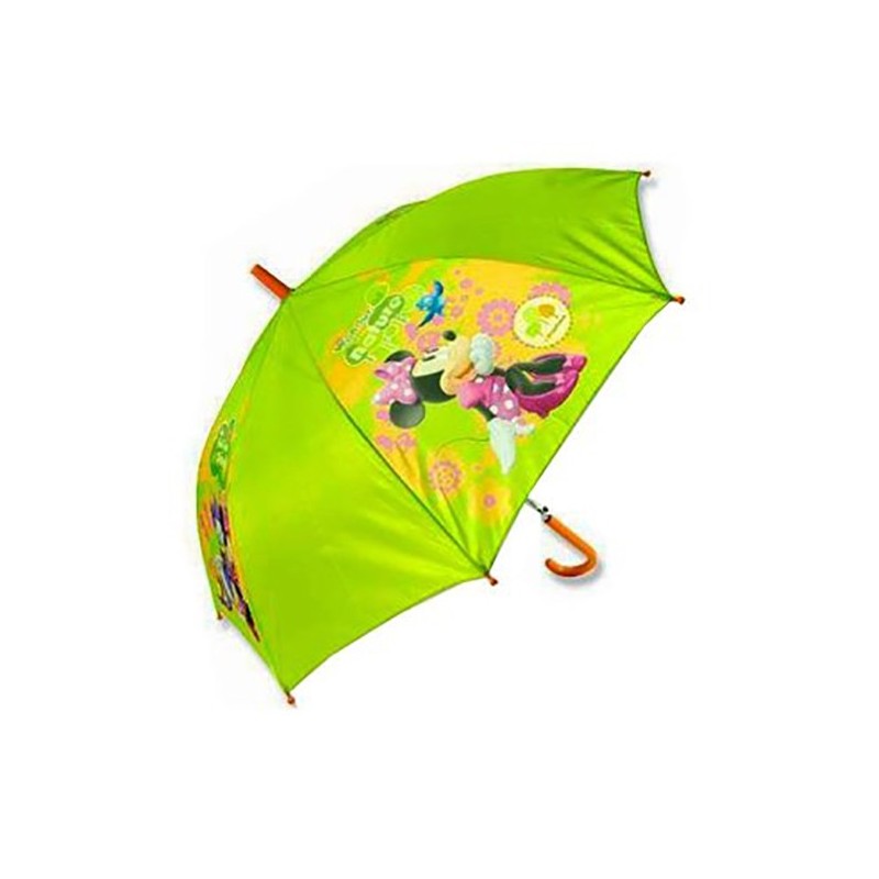 Ombrello pioggia Disney Minnie grande lungo antivento Automatico colorato 8 raggi