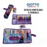 Astuccio Scuola Roll Giotto Frozen Disney con 12 Pennarelli - Portacolori 40x20cm