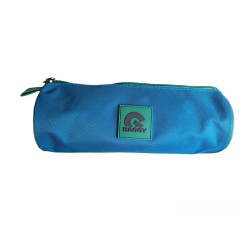 ASTUCCIO TOMBOLINO SCUOLA PORTACOLORI CILINDRO AZZURRO 22X8X8