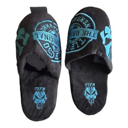 Pantofole uomo chiuse con Pochette invernali Nero Azzurro Antiscivolo con Suole Morbide Comode
