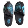 Pantofole uomo chiuse con Pochette invernali Nero Azzurro Antiscivolo con Suole Morbide Comode