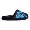 Pantofole uomo chiuse con Pochette invernali Nero Azzurro Antiscivolo con Suole Morbide Comode