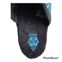 Pantofole uomo chiuse con Pochette invernali Nero Azzurro Antiscivolo con Suole Morbide Comode