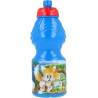 Borraccia Plastica Sonic con Beccuccio Retrattile - 400 ml per Scuola e Sport