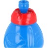 Borraccia Plastica Sonic con Beccuccio Retrattile - 400 ml per Scuola e Sport
