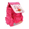 Zaino Scuola Estensibile Peppa Pig Rosa Zaino In Poliestere Zainetto elementare Bambina