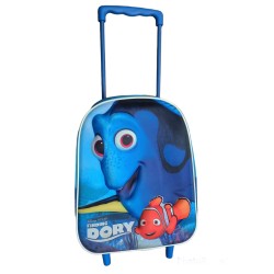 ZAINO ASILO CON TROLLEY NEMO FINDING DORY IN 3D DISNEY MANICO ALLUNGABILE