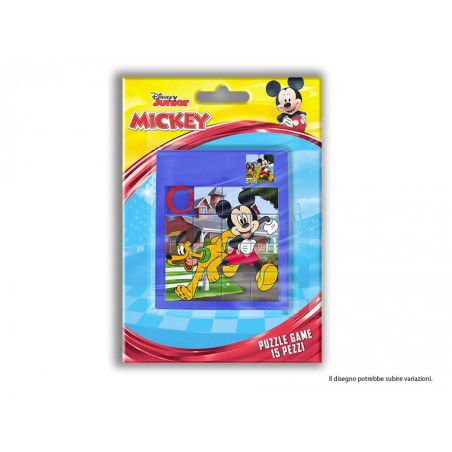 Puzzle 12 Pezzi Mickey Mouse Disney in Plastica - Regalino di Fine Festa per Bambini, Idea Compleanno