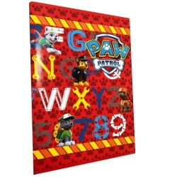 Maxiquaderni A4 Paw Patrol - Pacco da 10 con 1 Omaggio | 21 Quaderni 80gr Rigatura 10mm - Fantasie Assortite