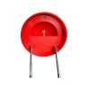 "Pallone Rosso Nero: Orologio Sveglia con Lampada da Tavolo - Combina Stile, Funzionalità e Illuminazione in un Unico Design!"
