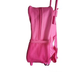 ZAINO ASILO CON TROLLEY PEPPA PIG ROSA RUOTE MANICO ALLUNGABILE