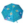 Ombrello Pieghevole Bambina Baby Shark Antivento con Struttura Rinforzata Ombrello Portatile per Borsa, Zaino o Viaggio