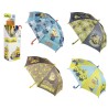 Ombrello pioggia grande lungo Antivento Colorato MINIONS 8 raggi cm 42 colore Ombrelli assortiti