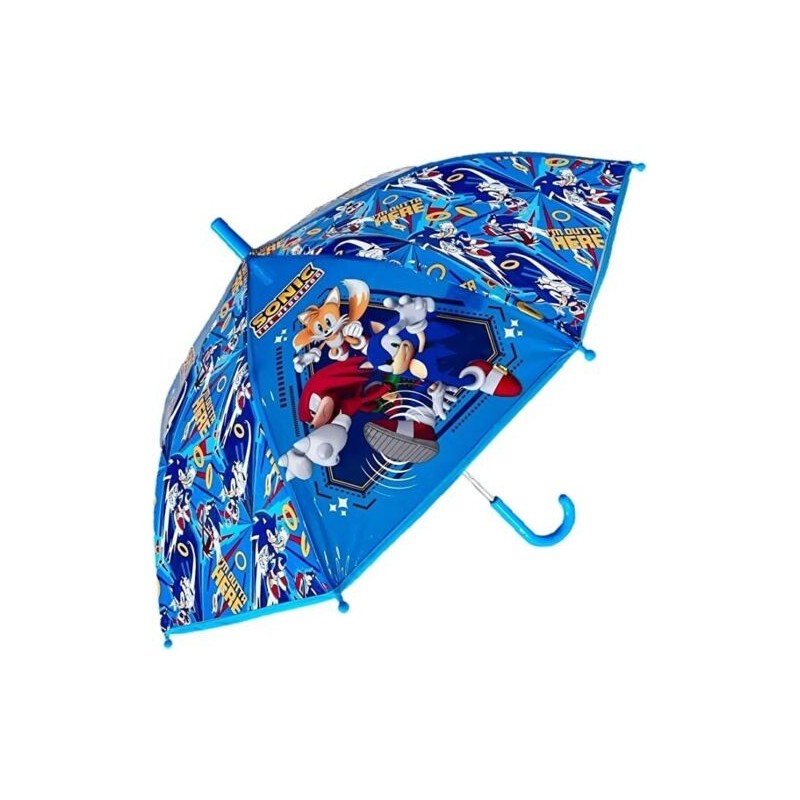 OMBRELLO CON MANICO DISNEY SONIC 8 RAGGI 42 CM BAMBINO