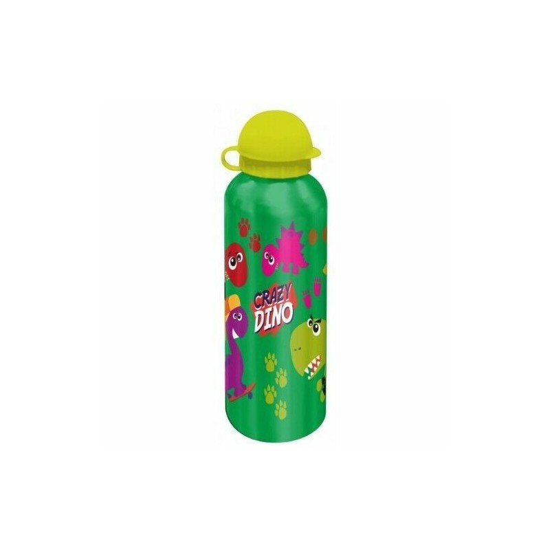 Borraccia Alluminio 500 ml Bambini con Beccuccio – Dinosauro Disney – Scuola, Asilo, Tempo Libero
