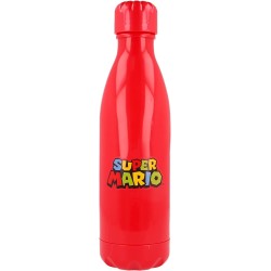 Borraccia Super Mario – 600 ml – Bottiglia in Plastica BPA Free con Tappo a Vite