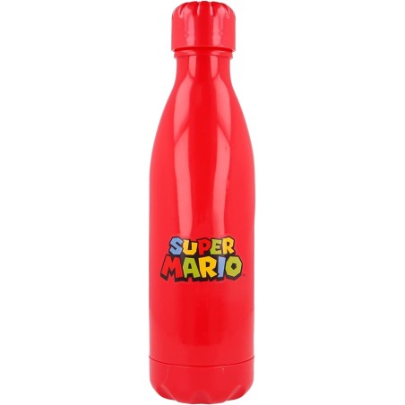 Borraccia Super Mario – 600 ml – Bottiglia in Plastica BPA Free con Tappo a Vite