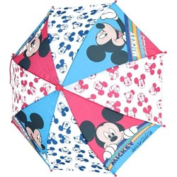 Ombrello Automatico Mickey Disney con 8 raggi Diametro: 67cm Topolino Perfetto per regalo Bambini