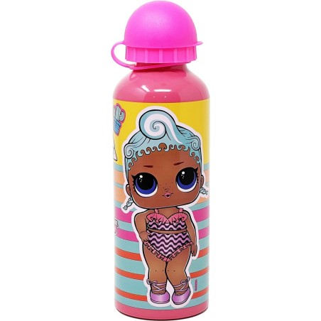 Borraccia LOL Surprise 500 ml Alluminio con Beccuccio e Coperchio – Bottiglia per Bambina, Scuola e Tempo Libero